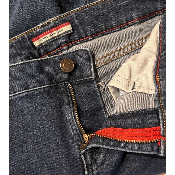 TOMMY HILFIGER Vintage Skinny Jeans Leggings Stretch Dark Wash Sz 0 - Picture 5 of 6